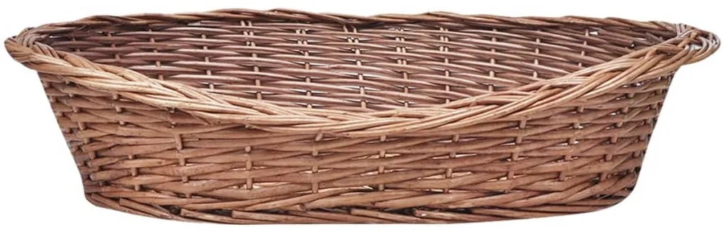 Καλάθι Σκύλου/Κρεβάτι Κατοικίδιου Φυσικό Χρώμα 69 εκ. από Ξύλο Ιτιάς