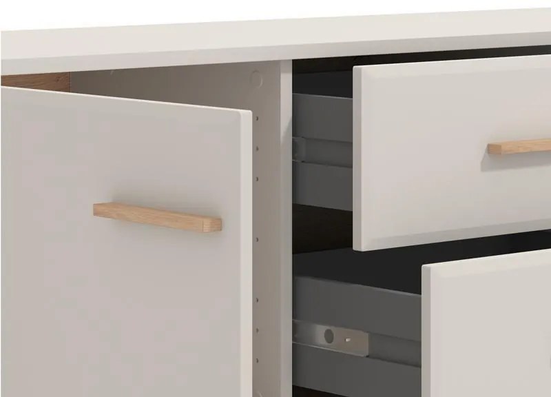 Έπιπλο τηλεόρασης DARWEN 154 3K2F2V Cashmere - Artisan Oak 154x40x53εκ. 154x40x53 εκ.