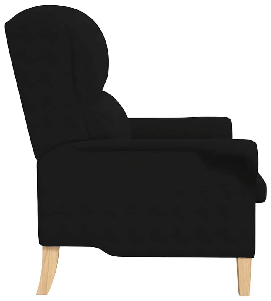 vidaXL Πολυθρόνα Μαύρο 76 x 94 x 102 εκ. Μικροΐνες
