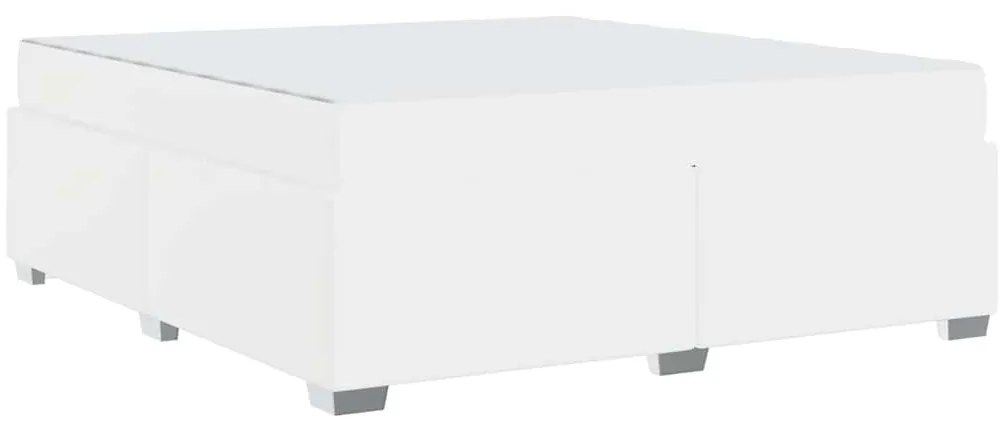 vidaXL Σκελετός Κρεβατιού Λευκό 180 x 200 cm Τεχνητό δέρμα