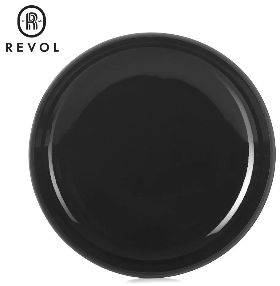 SOLID BLACK GOURMET PLATE 23CM 700ML | Συσκευασία 4 τμχ