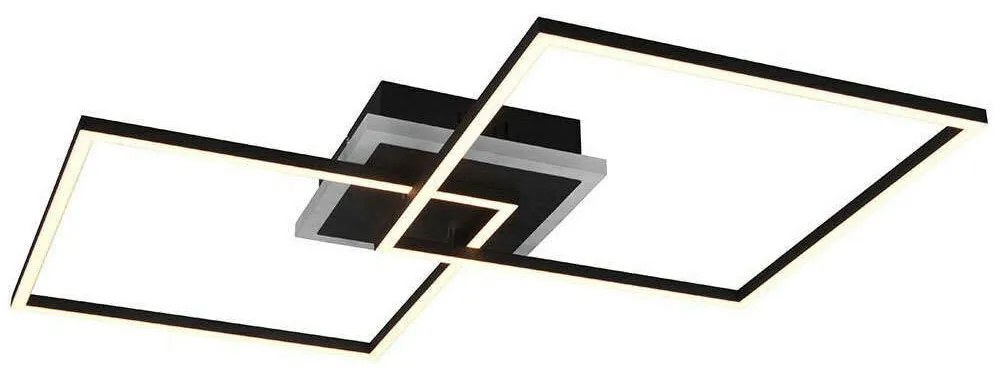 Φωτιστικό Οροφής - Πλαφονιέρα Arribo R62843132 2x29W &amp; 1x6,5W Led 61x61x8cm Black Mat RL Lighting Metal
