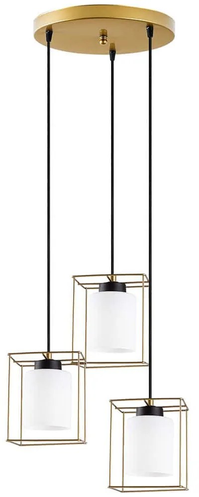 Φωτιστικό Οροφής Swank 521SHN3466 35x113cm 3xE27 40W Gold Opviq