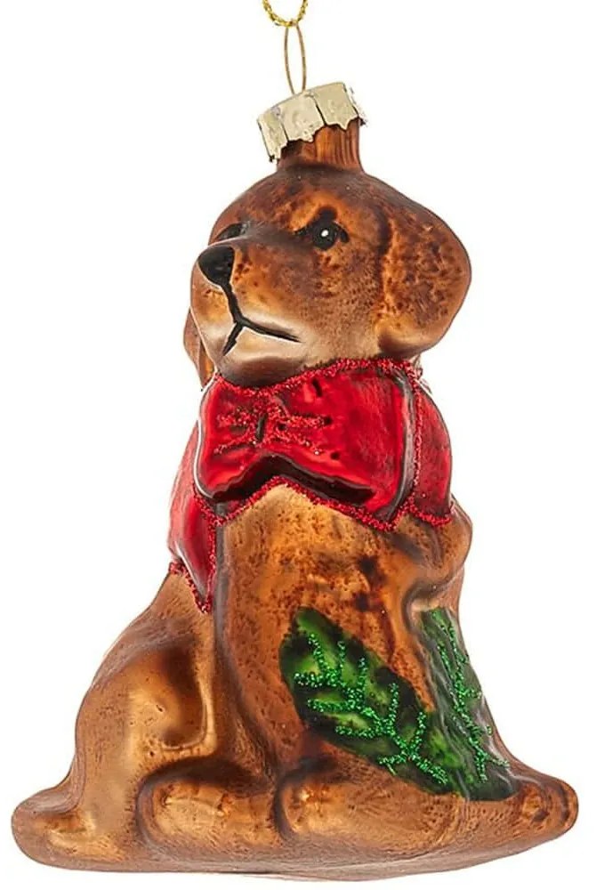 Χριστουγεννιάτικο Στολίδι Σκύλος 87568 7x5x9cm Brown