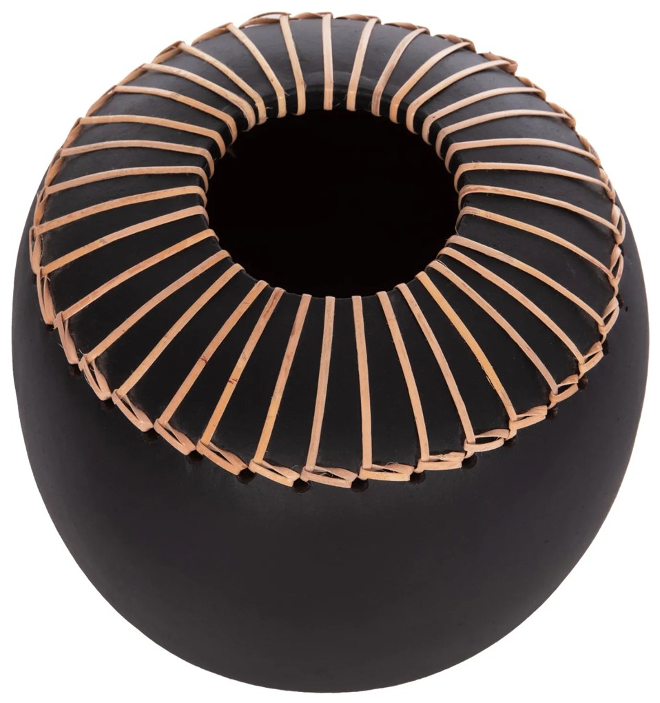ΕΠΙΤΡΑΠΕΖΙΟ ΔΙΑΚΟΣΜΗΤΙΚΟ ΒΑΖΟ LENNOX HM4675.01L TΕΡΑΚΟΤΑ ΣΕ ΜΑΥΡΟ--Φ22x20Υεκ. (1 Τεμμάχια)