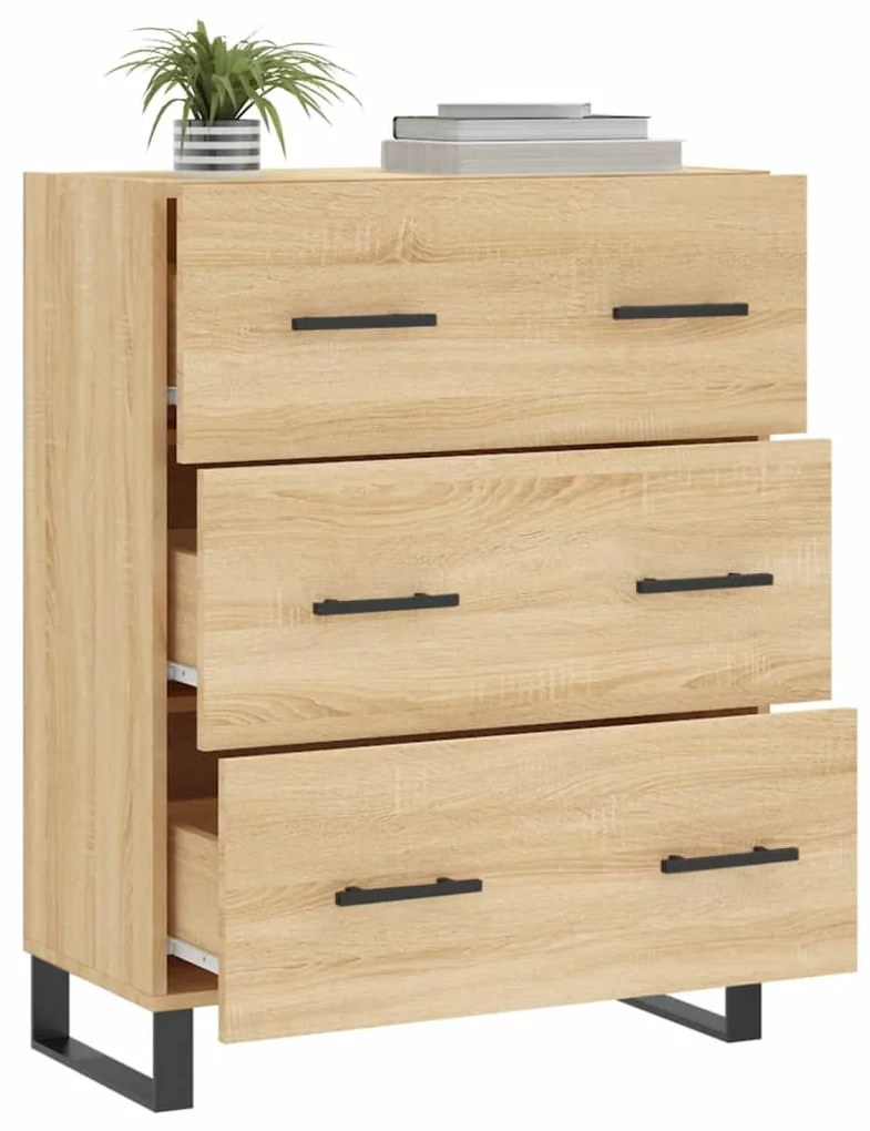 vidaXL Ντουλάπι Sonoma Δρυς 69,5 x 34 x 90 εκ. από Επεξεργασμένο Ξύλο