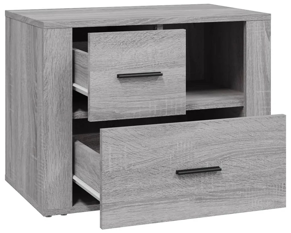 vidaXL Κομοδίνο Γκρι Sonoma 60x36x45 εκ. από Επεξεργασμένο Ξύλο
