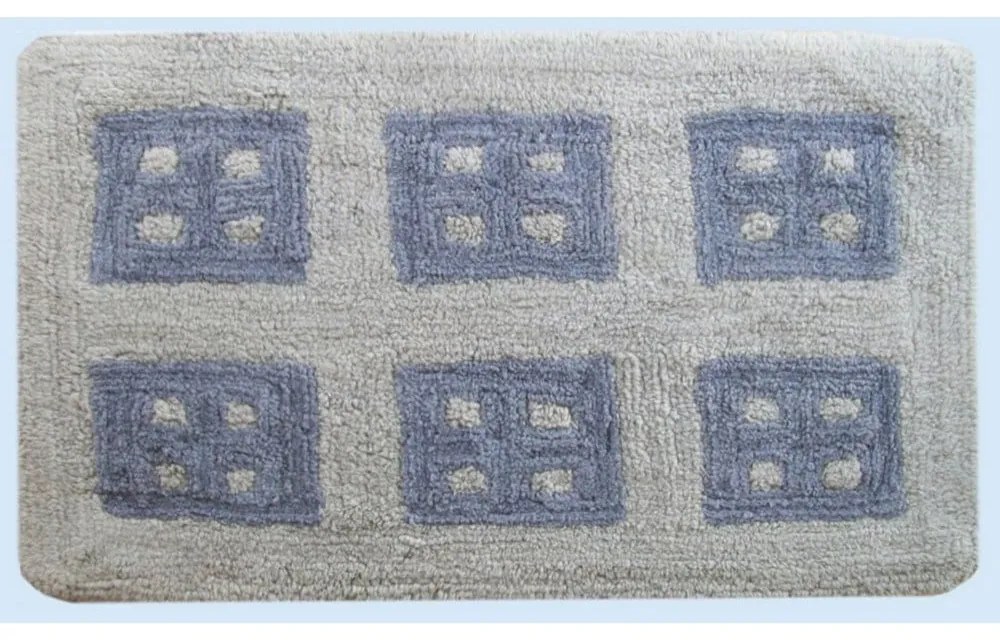Πατάκι Μπάνιου Παράθυρο Grey DimCol 50x85 100% Cotton