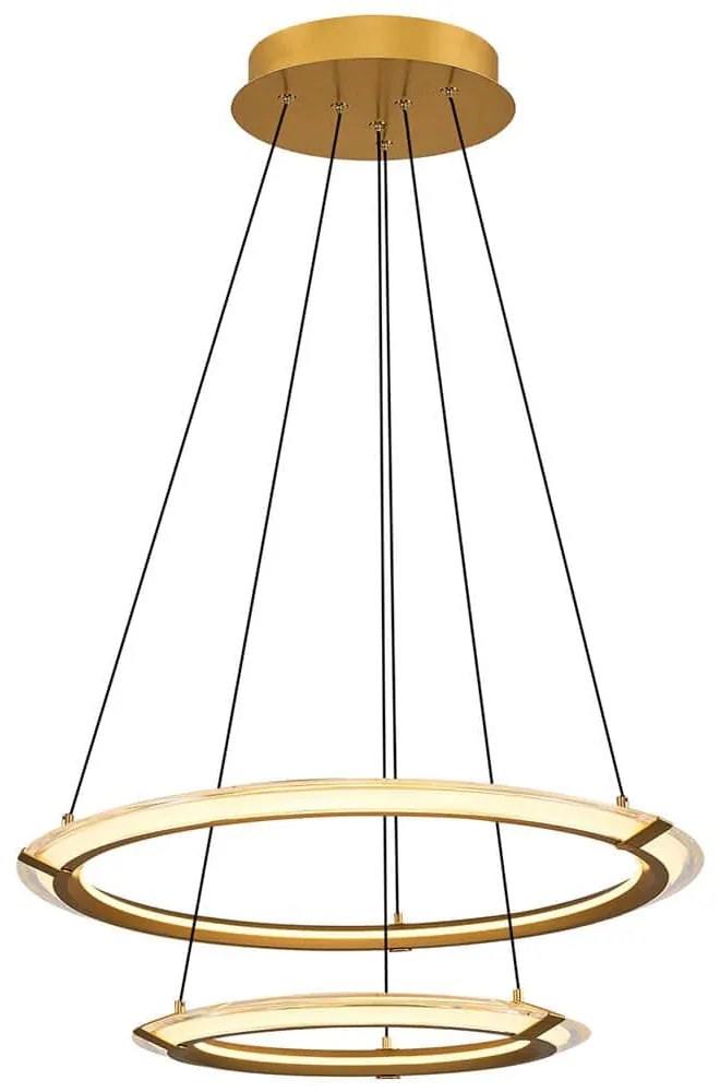 Φωτιστικό Οροφής Krakow 701CHD1327 Φ60x120cm Led 17000lm 92W 3000K Gold Opviq
