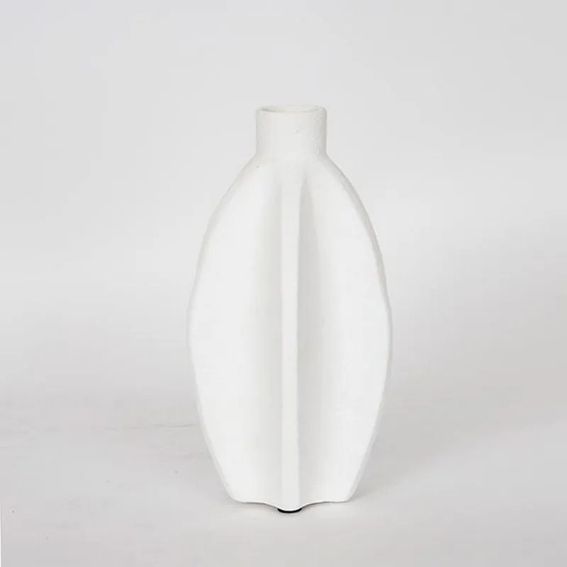 Βάζο Κεραμικό 752-20256 16.5x14.5x28cm White Estheti Home Κεραμικό