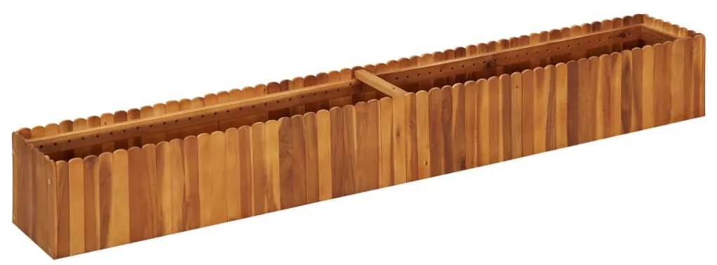 vidaXL Ζαρντινιέρα Υπερυψωμένη 200 x 30 x 25 εκ. Μασίφ Ξύλο Ακακίας