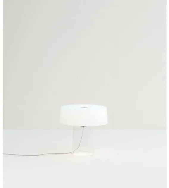Επιτραπέζιο Φωτιστικό 1xG9 Dimmer Κρύσταλλο Γυαλί 48xΦ48cm Glam T3 Prandina 1474000212001 Λευκό