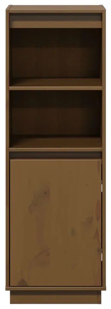 vidaXL Ντουλάπι Καφέ Μελί 37 x 34 x 110 εκ. από Μασίφ Ξύλο Πεύκου