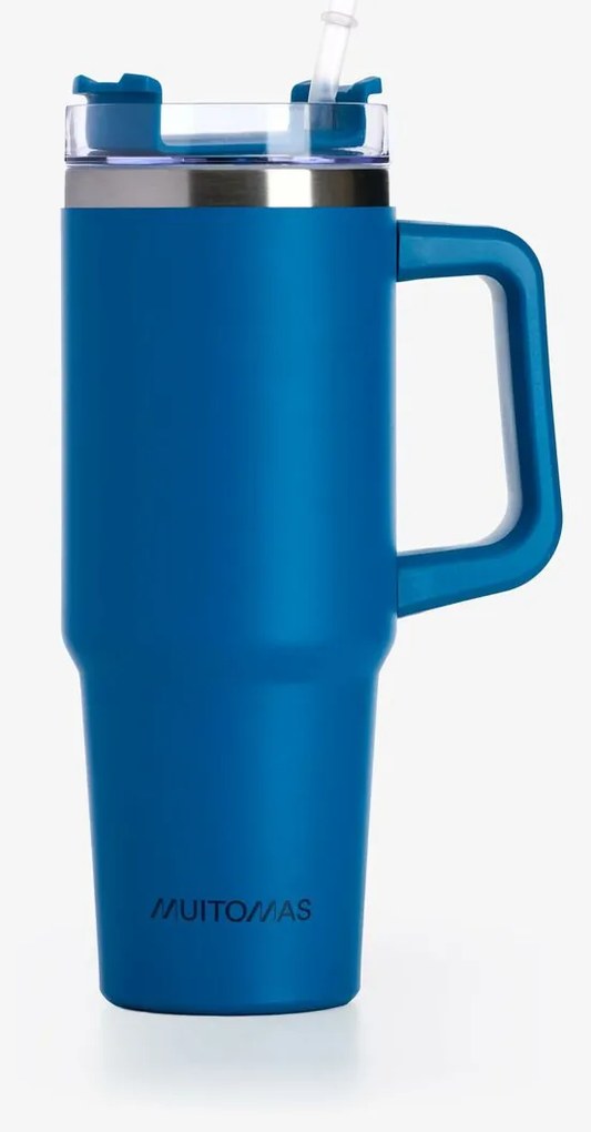 Μπουκάλι νερού Muitomas TRAVELMUG900BL Μπλε Ανοξείδωτο ατσάλι