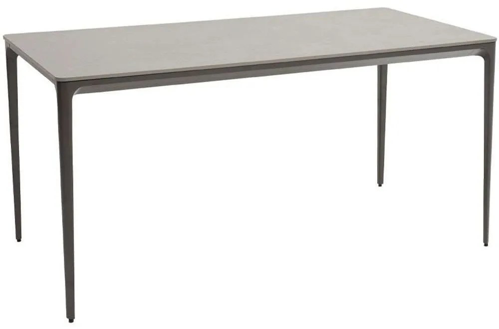 Τραπέζι Baton 22-0204 160x80x75cm Dark Grey