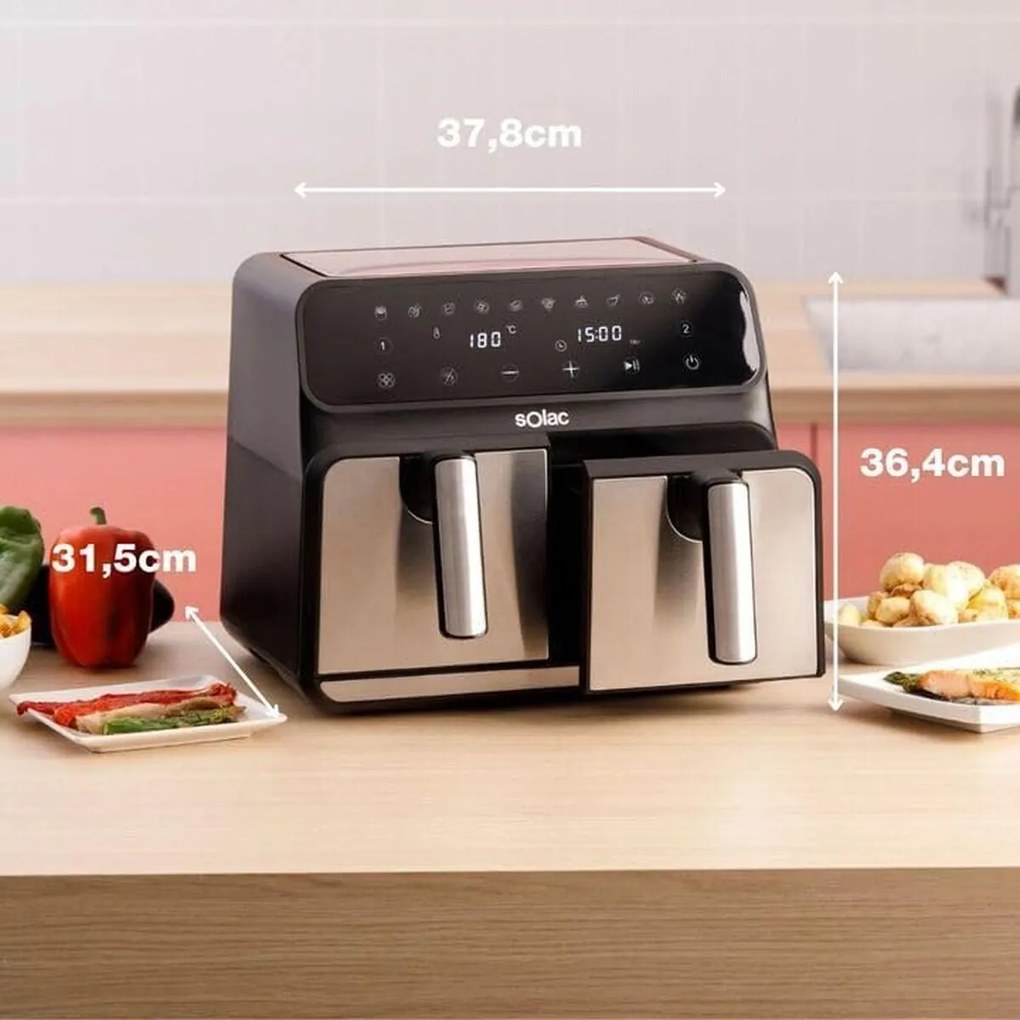 Φριτέζα με Αέρα Solac FA1520 Μαύρο 1700 W 8 L