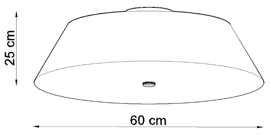 Sollux Φωτιστικό οροφής Vega 5,ύφασμα, γυαλί, χάλυβας,5xE27/60w