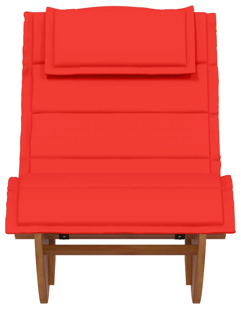 vidaXL Ξαπλώστρα 2 pcs Καφέ 60 x 154 x 74εκ Μασίφ ξύλο ακακίας