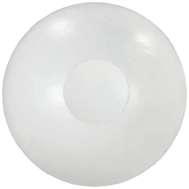 Τραπέζι σαλονιού Coffelty Inart μασίφ ξύλο ακακίας - λευκό μέταλλο Φ90x40εκ