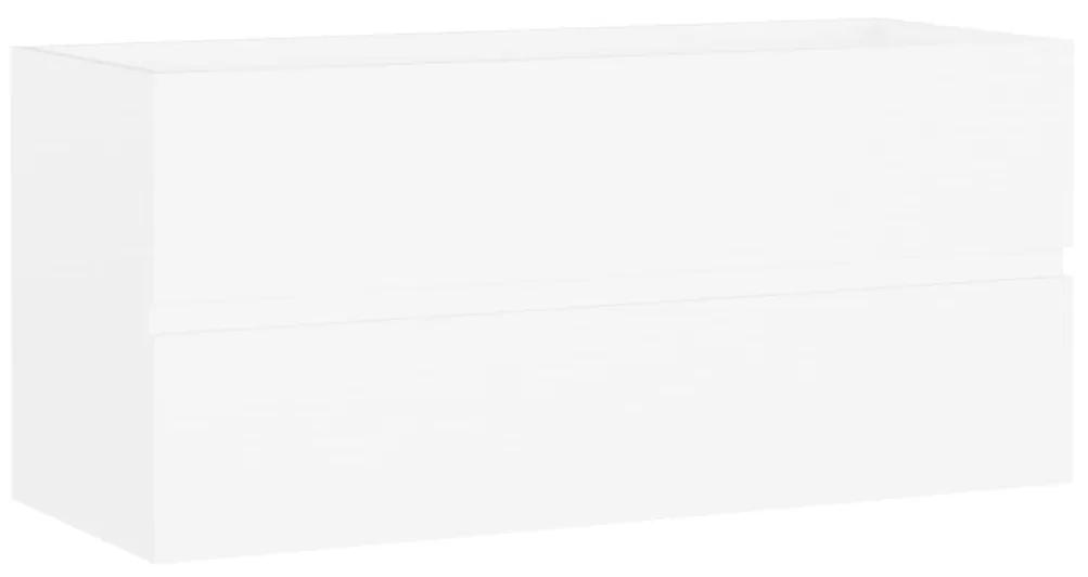 vidaXL Ντουλάπι Νιπτήρα Λευκό 100 x 38,5 x 45 εκ. Μοριοσανίδα