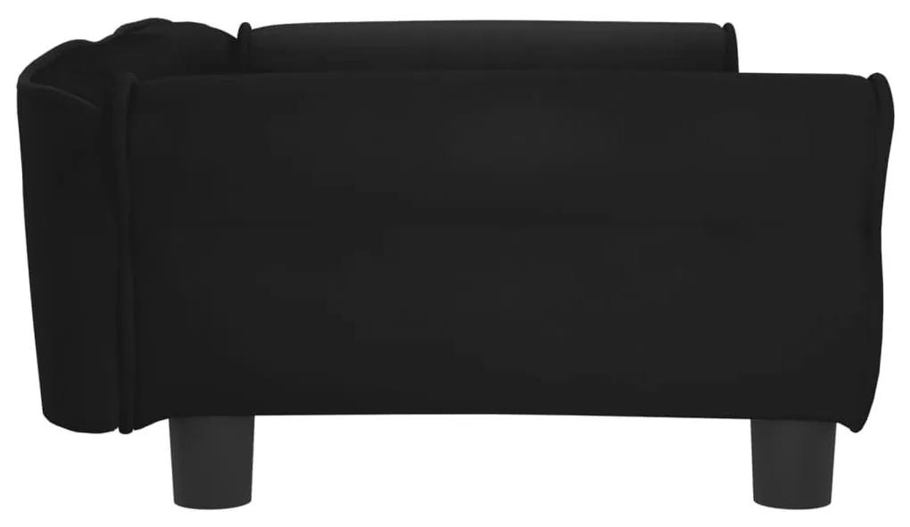 Κρεβάτι Σκύλου Μαύρο 95 x 55 x 30 εκ. Βελούδινο - Μαύρο