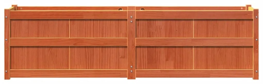 vidaXL Ζαρντινιέρα Καφέ Κεριού 180 x 50 x 50 εκ. από Μασίφ Ξύλο Πεύκου