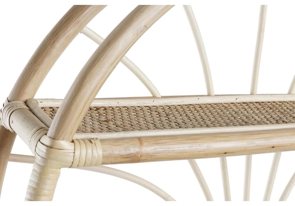 Ράφια DKD Home Decor Τοίχο Φυσικό ρατάν 2 Ράφια (60 x 14 x 60 cm)