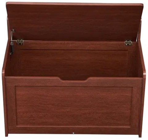 VEVOR Kids Toy Storage Bench Wooden Toy Box Chest 32.68 x 17.91 x 24.02" Cherry