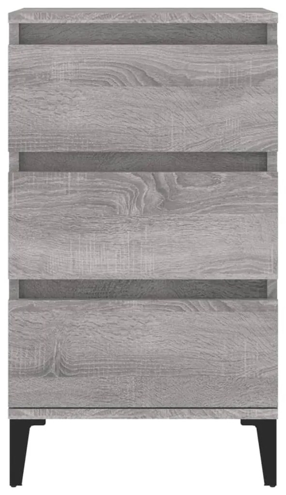 vidaXL Κομοδίνο Γκρι Sonoma 40x35x70 εκ. από Επεξεργασμένο Ξύλο