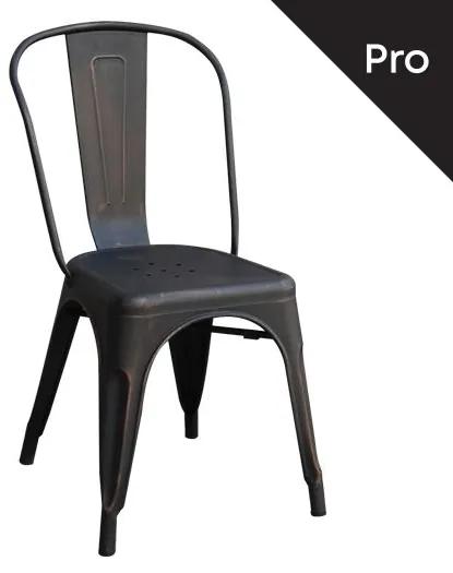 RELIX Καρέκλα-Pro, Μέταλλο Βαφή Antique Black  45x51x85cm [-Μαύρο-] [-Μέταλλο-] Ε5191,10