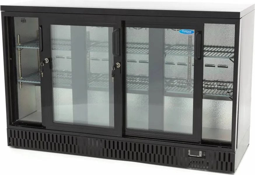 Drinks Fridge - 3 Sliding Doors - 6 Adjustable Shelves
