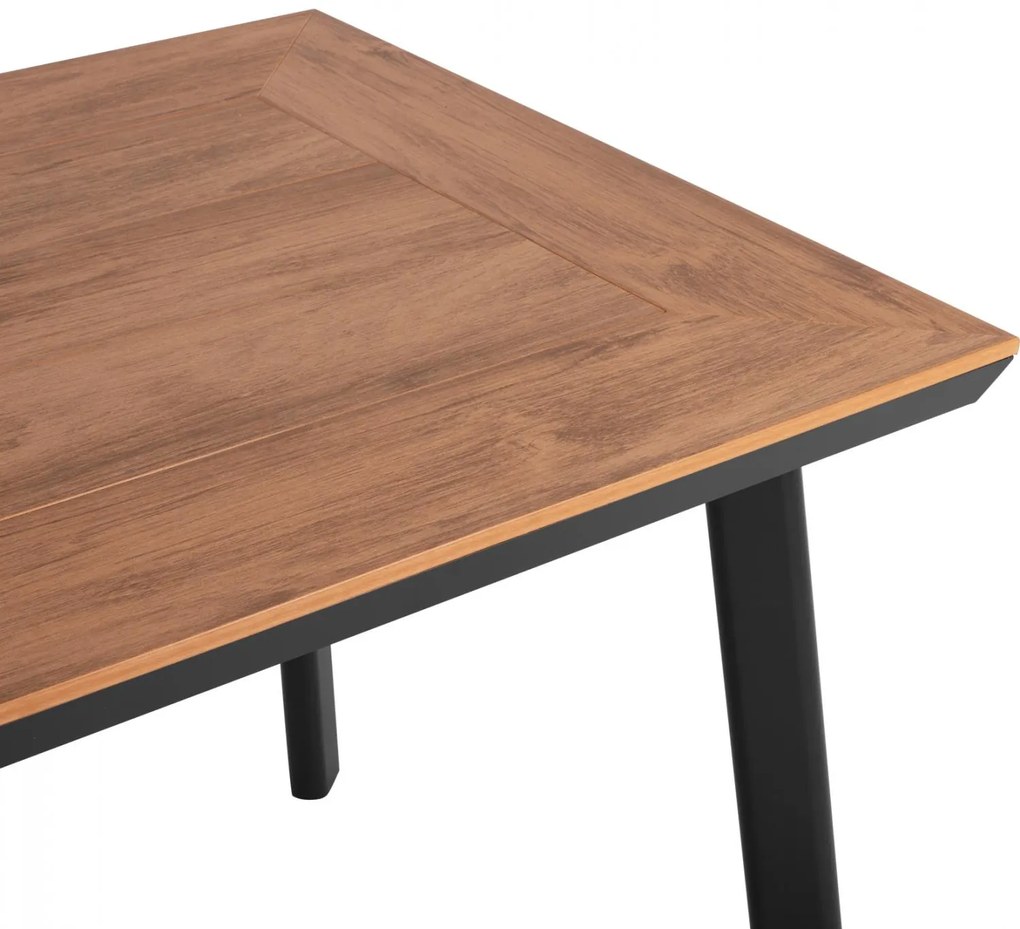 Τραπέζι TABER Αλουμινίου Ανθρακί με Επιφάνεια Polywood 120x80x72,5Υ εκ. 120x80x72.5 εκ.