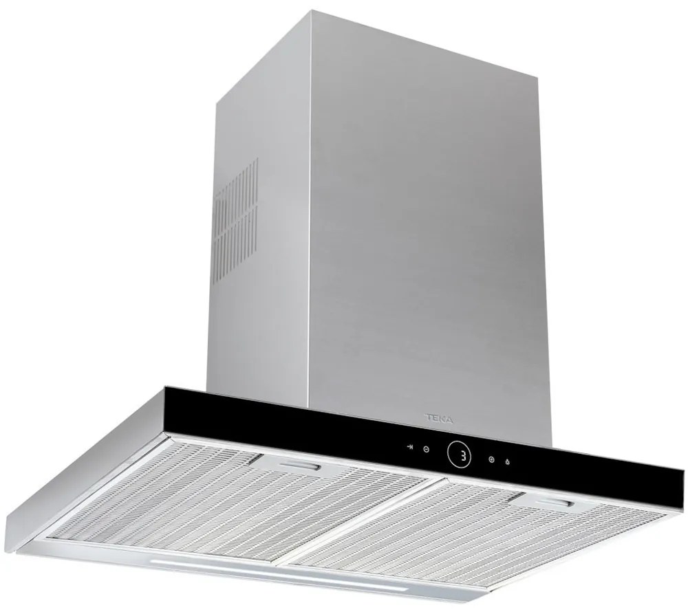Απορροφητήρας Καμινάδα Τοίχου TEKA EcoPower 3+1 Ταχύτητες 701m3/h 60cm DLH 686 T Ασημί/Μαύρο 40487180