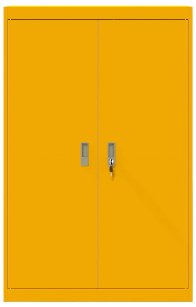 vidaXL Ντουλάπι αποθήκευσης 2 pcs Χαμομηλί κίτρινο 90 x 40 x 140 cm