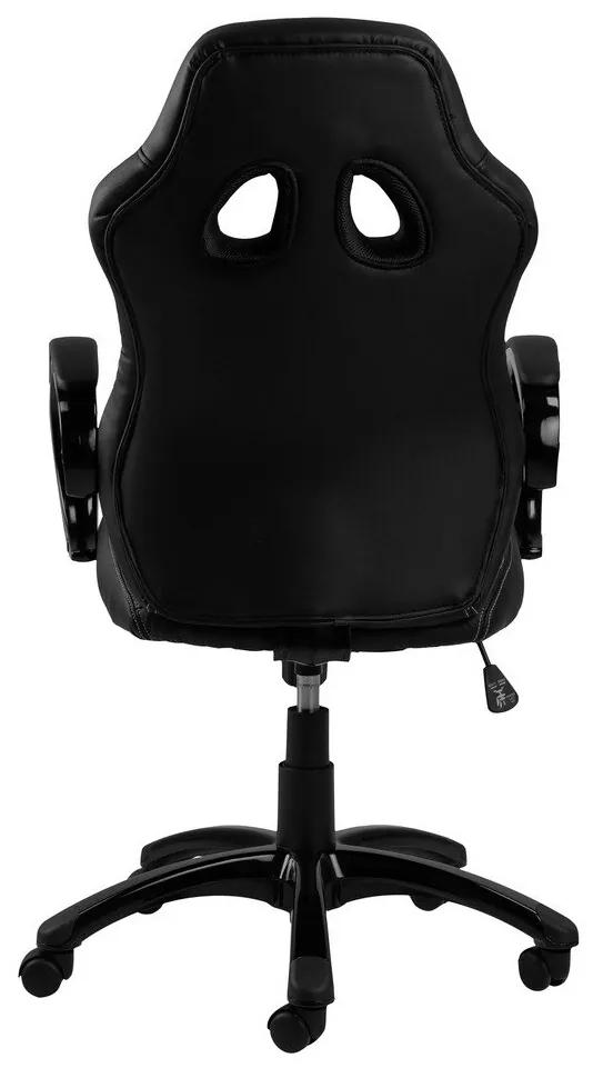 Καρέκλα γραφείου Oakland 117, Μαύρο, 118x64x67cm, 15 kg, Με ρόδες, Με μπράτσα, Μηχανισμός καρέκλας: Κλίση | Epipla1.gr
