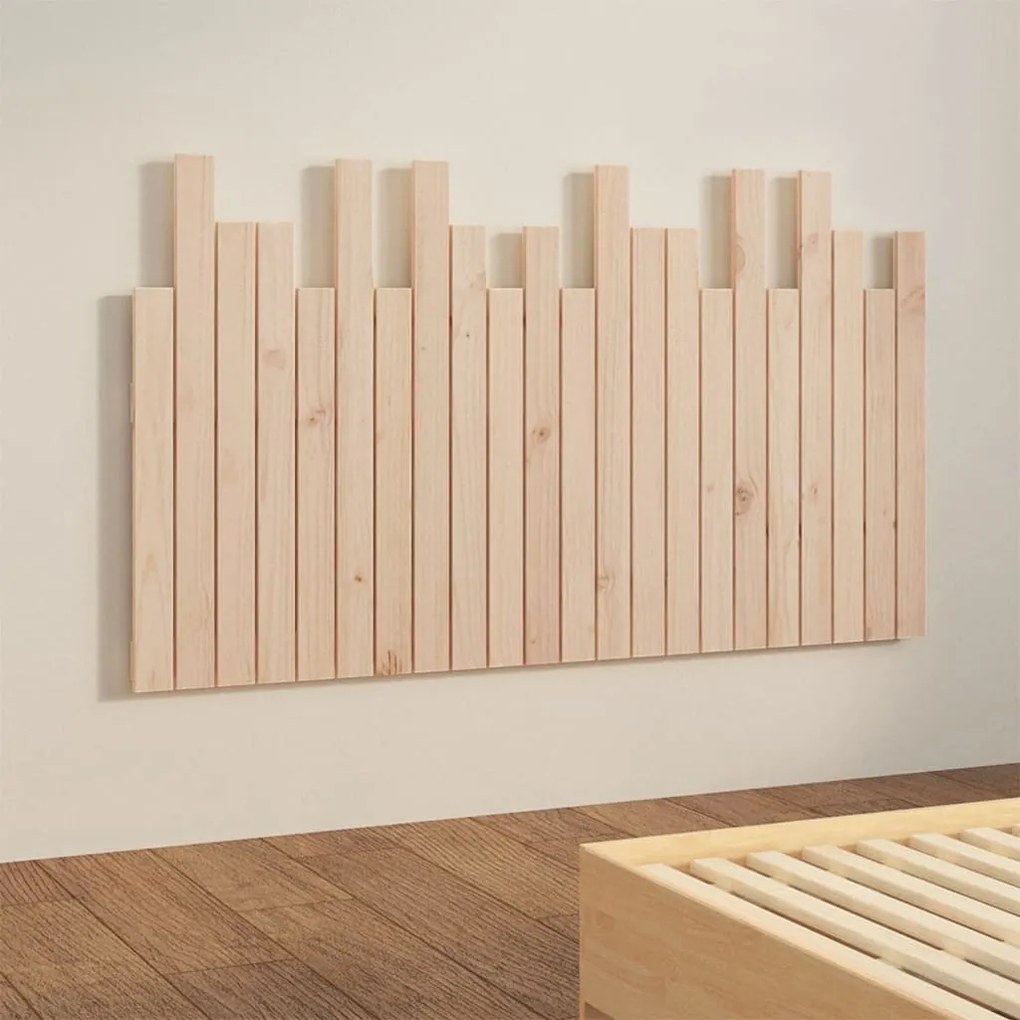 vidaXL Κεφαλάρι Επιτοίχιο 140x3x80 εκ. από Μασίφ Ξύλο Πεύκου