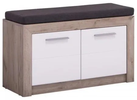 ΕΠΙΠΛΟ ΧΩΛ Astor Kom Grey Oak-Λευκή Λάκκα 93*35*55,5 11008566