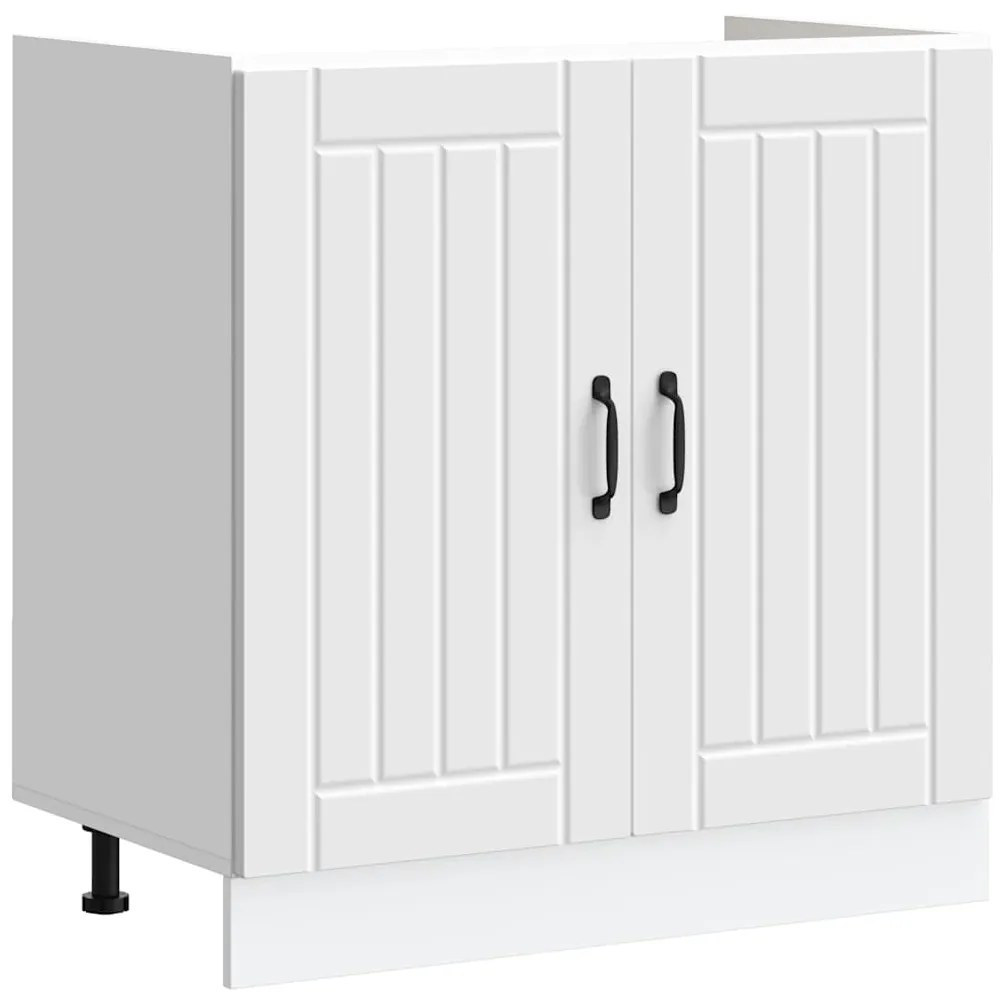 Ντουλάπι βάσης νεροχύτη "Lucca" Λευκό κατασκευασμένο ξύλο