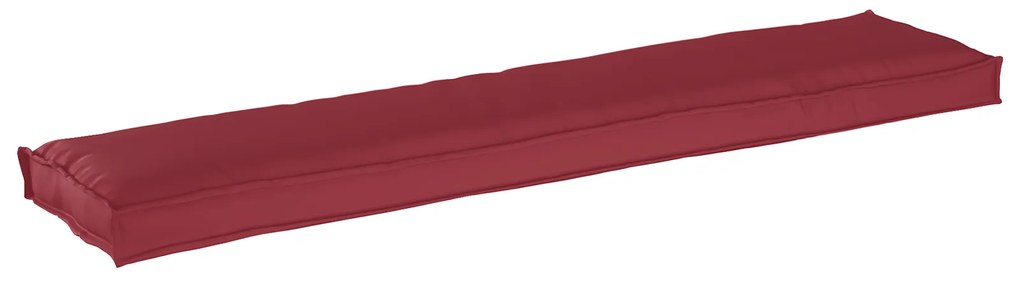 vidaXL Μαξιλάρι Παλέτας για Πάγκο Μπορντό 180x40x8 cm Ύφασμα Oxford