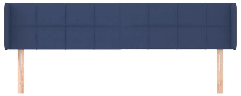 vidaXL Κεφαλάρι με Πτερύγια Μπλε 163x16x78/88 εκ. Υφασμάτινο