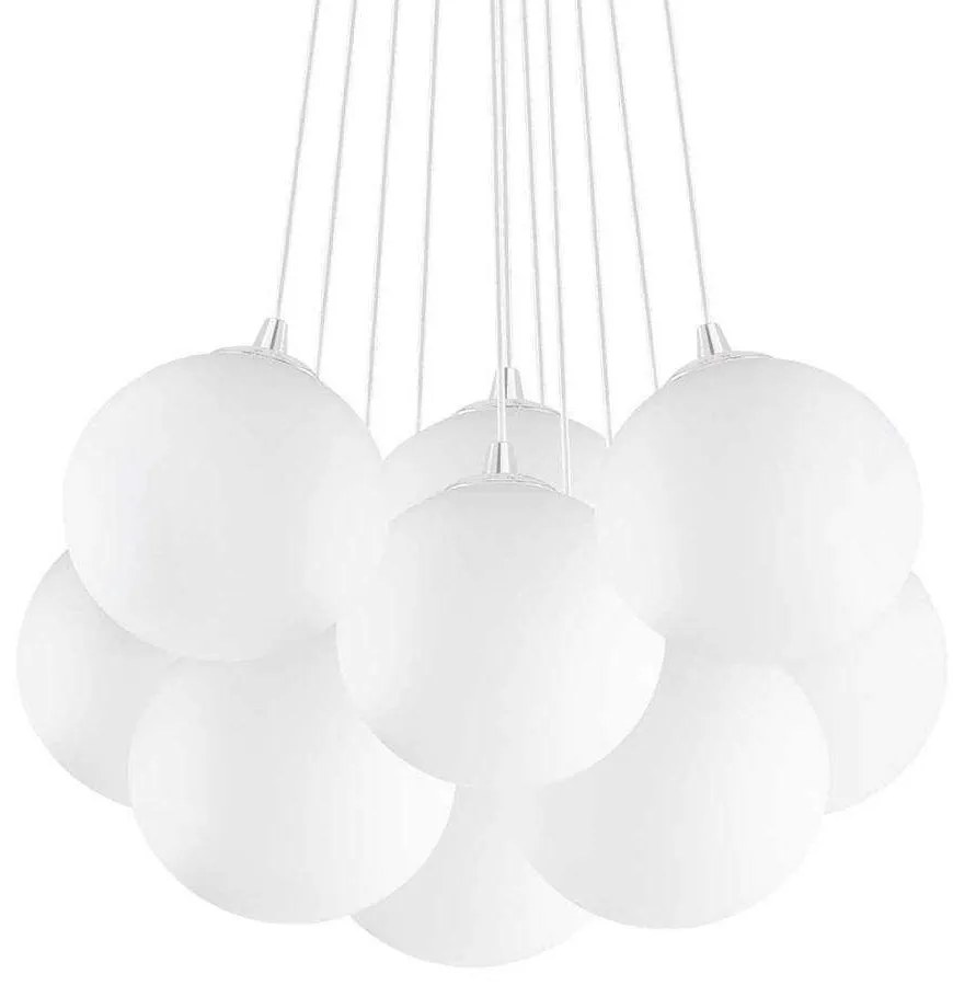 Φωτιστικό Οροφής Mapa Plus 131924 58x45/130cm 11xE14 40W White Ideal Lux