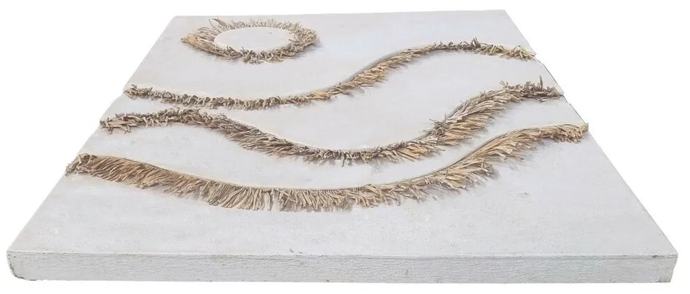 Διακόσμηση τοίχων Home ESPRIT Λευκό Φυσικό Scandi 80 x 5 x 120 cm