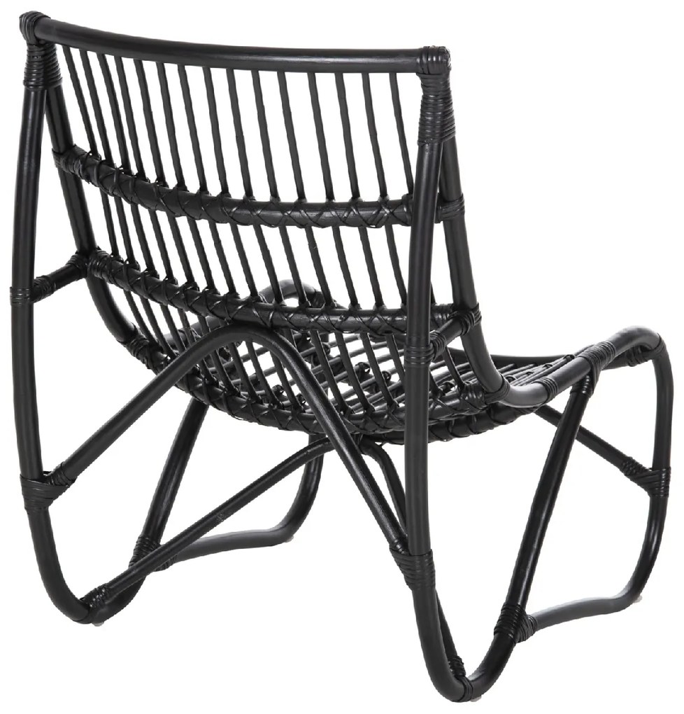 ΠΟΛΥΘΡΟΝΑ GRINN HM9815.02 ΡΑΒΔΟΙ RATTAN ΣΕ ΜΑΥΡΟ 56,5x73,5x79,5Υ εκ.