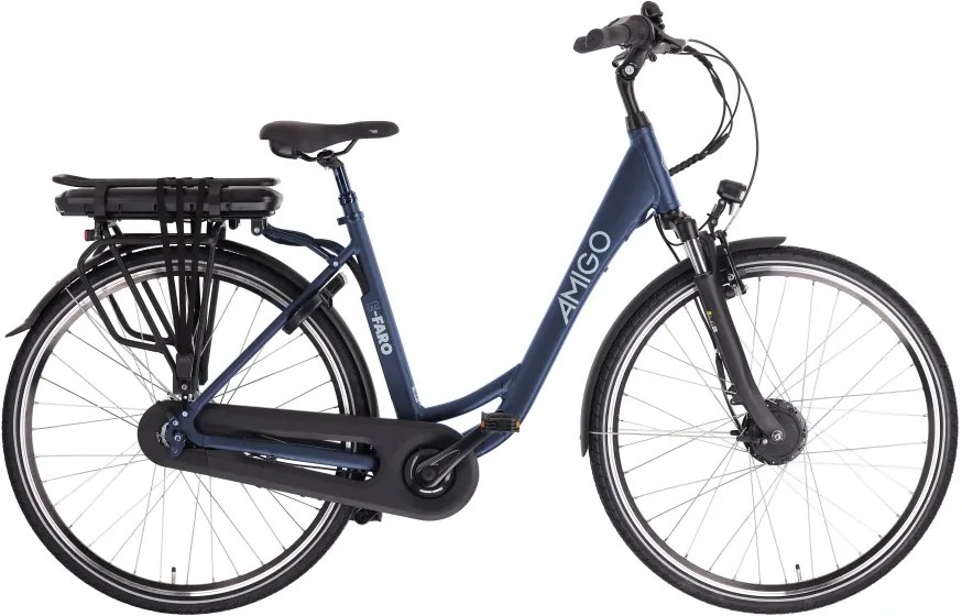 EFaro S2 28 Inch 53 cm Women 7SP Roller brakes Matte blueAMIGO