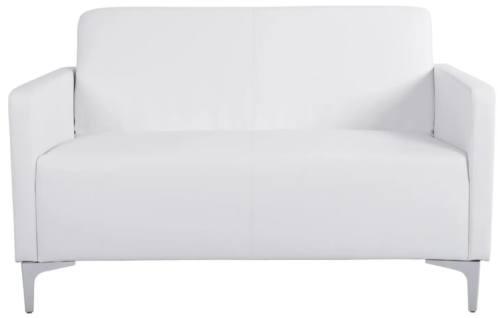 Καναπές Διθέσιος NELLIE με PU Λευκό 113x71x71Υ εκ. 113x71x71 εκ.