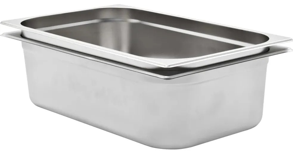 vidaXL Λεκάνες Gastronorm 2 τεμ. GN 1/1 150 χιλ. από Ανοξείδωτο Ατσάλι
