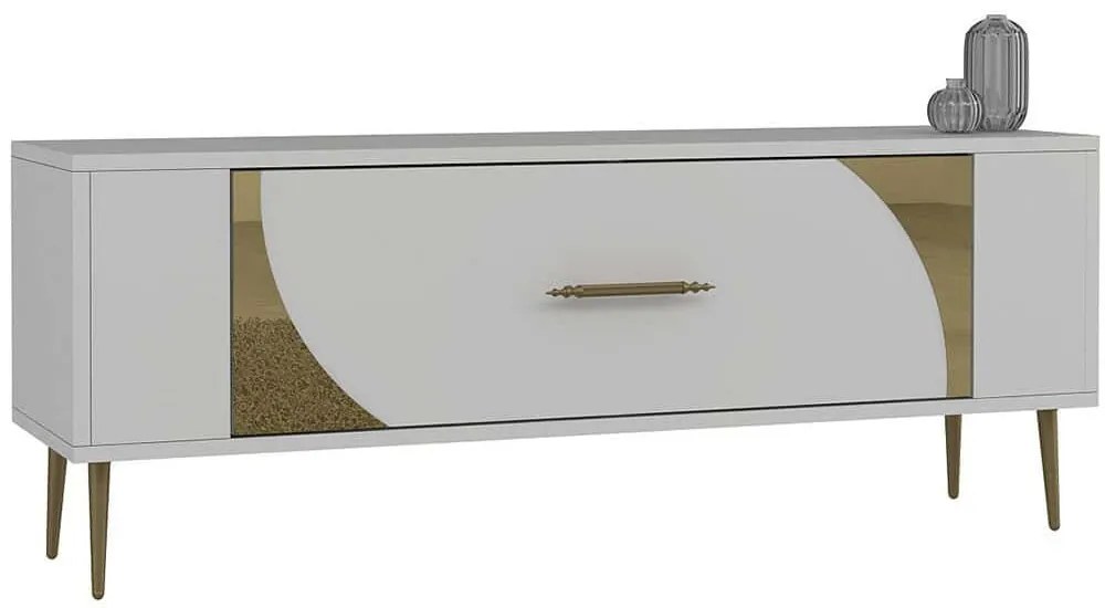 Έπιπλο Τηλεόρασης Retrop 475OLV2951 120x26,4x48,2cm White-Gold