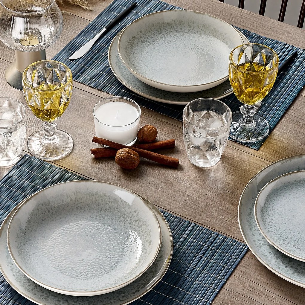 Σερβίτσιο Πιάτων Pluto Stoneware – 20τμχ - Cryspo Trio