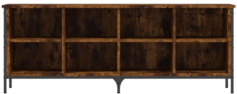 vidaXL Παπουτσοθήκη Καπνιστή Δρυς 131 x 35 x 50 εκ. από Επεξεργ. Ξύλο
