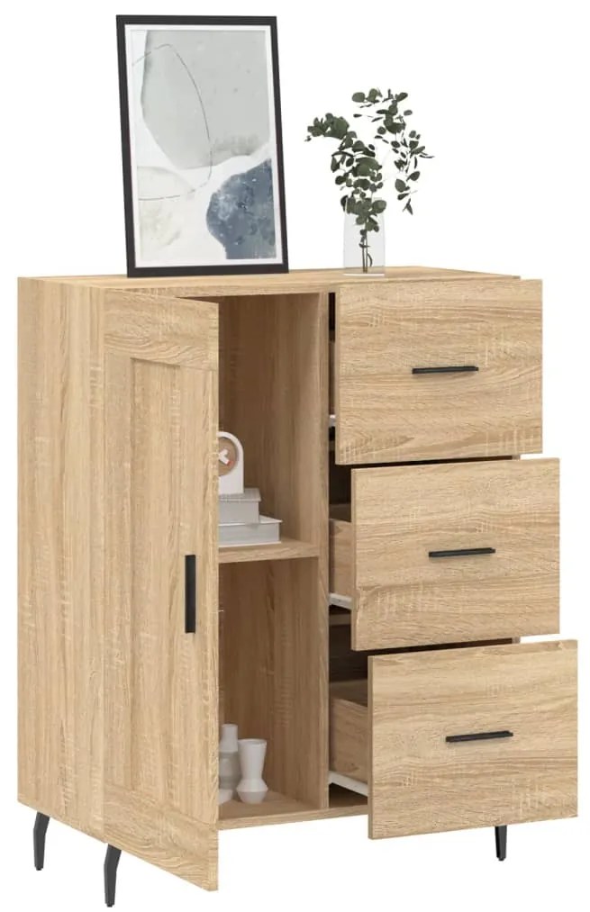 vidaXL Ντουλάπι Sonoma Δρυς 69,5 x 34 x 90 εκ. από Επεξεργασμένο Ξύλο